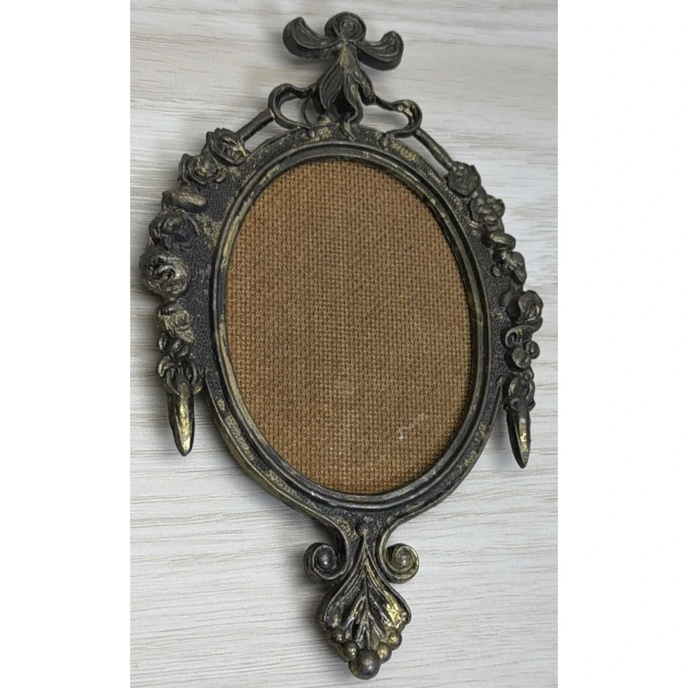 Vintage Ornate Metal Frame Made In Italy Art Nouveau Set Of 3 Please Read